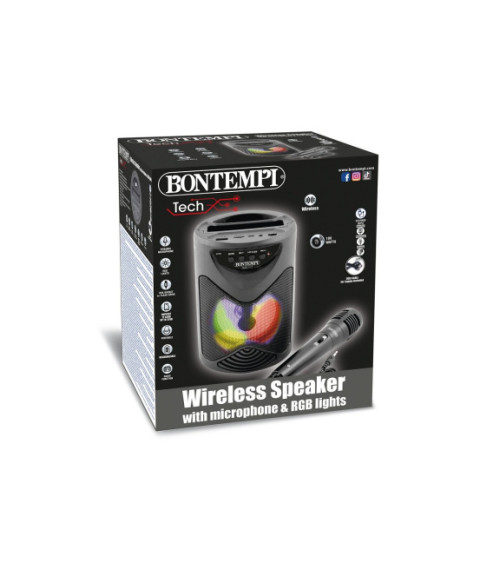 BT Set karaoke cu microfon și lumină, 60763